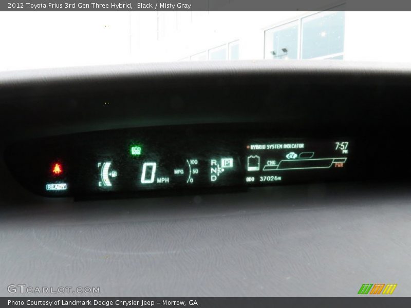 Black / Misty Gray 2012 Toyota Prius 3rd Gen Three Hybrid