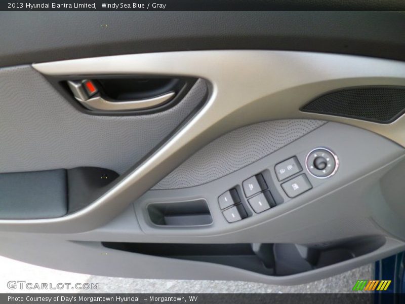 Windy Sea Blue / Gray 2013 Hyundai Elantra Limited