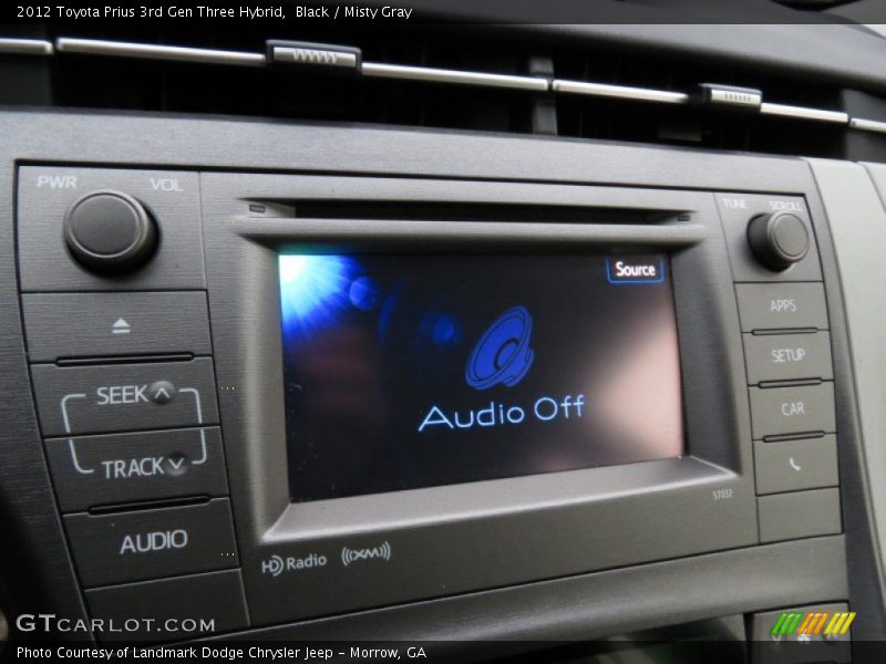 Black / Misty Gray 2012 Toyota Prius 3rd Gen Three Hybrid