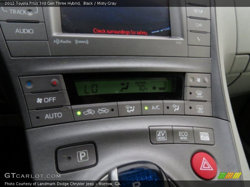 Black / Misty Gray 2012 Toyota Prius 3rd Gen Three Hybrid