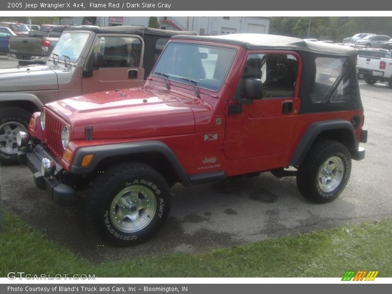 Flame Red / Dark Slate Gray 2005 Jeep Wrangler X 4x4