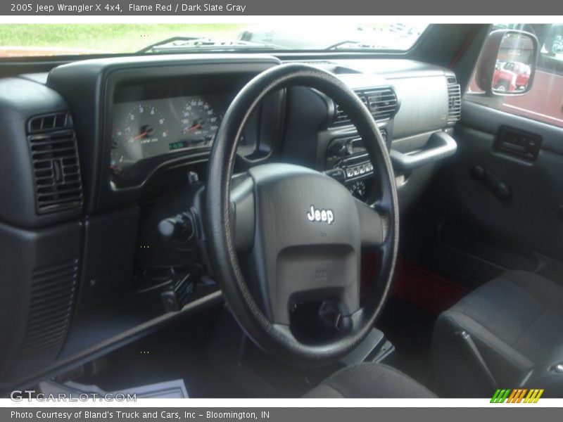 Flame Red / Dark Slate Gray 2005 Jeep Wrangler X 4x4