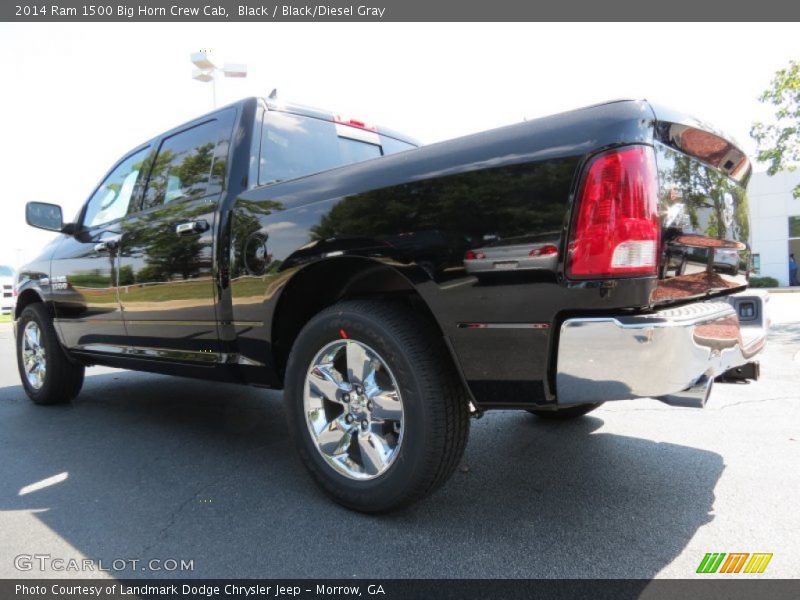 Black / Black/Diesel Gray 2014 Ram 1500 Big Horn Crew Cab