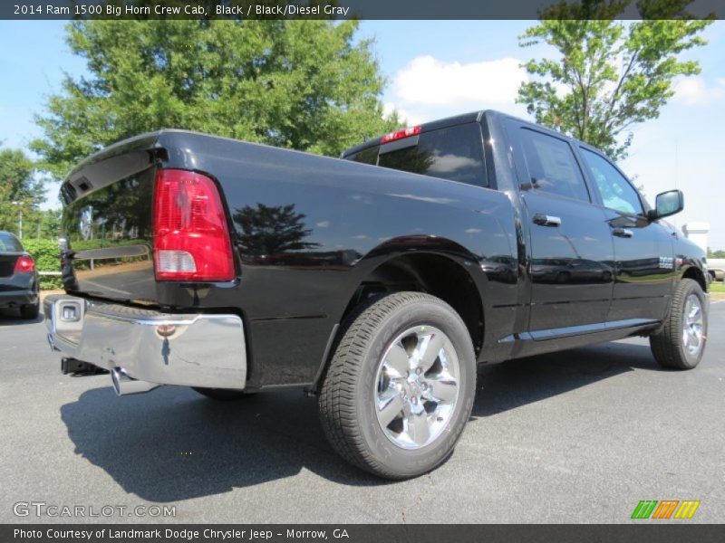 Black / Black/Diesel Gray 2014 Ram 1500 Big Horn Crew Cab