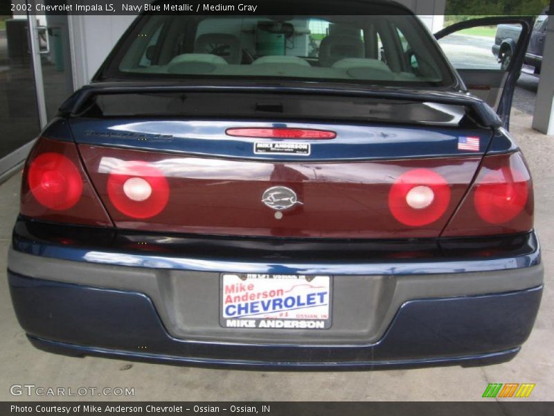 Navy Blue Metallic / Medium Gray 2002 Chevrolet Impala LS