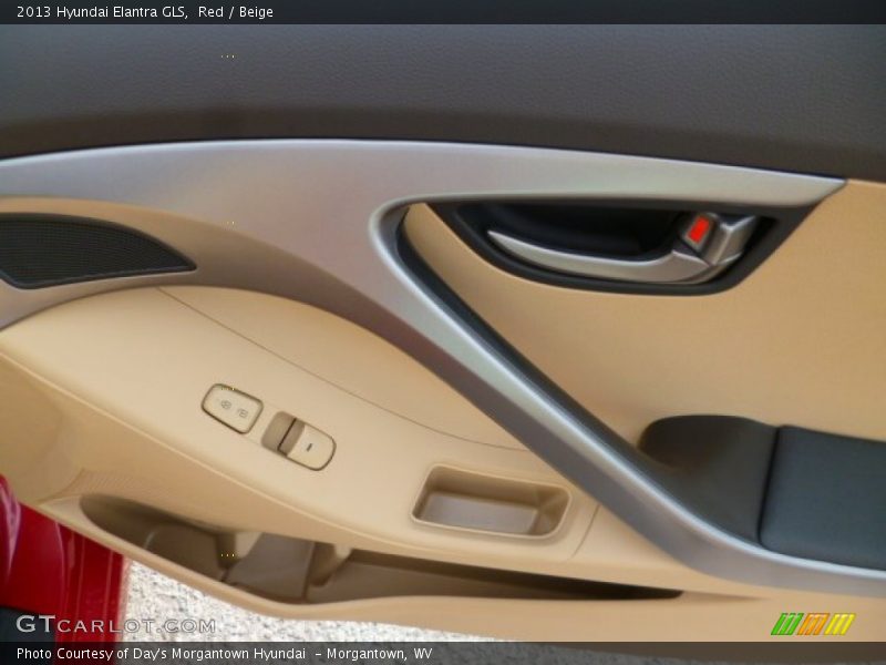 Red / Beige 2013 Hyundai Elantra GLS