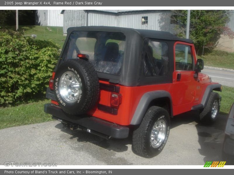 Flame Red / Dark Slate Gray 2005 Jeep Wrangler X 4x4