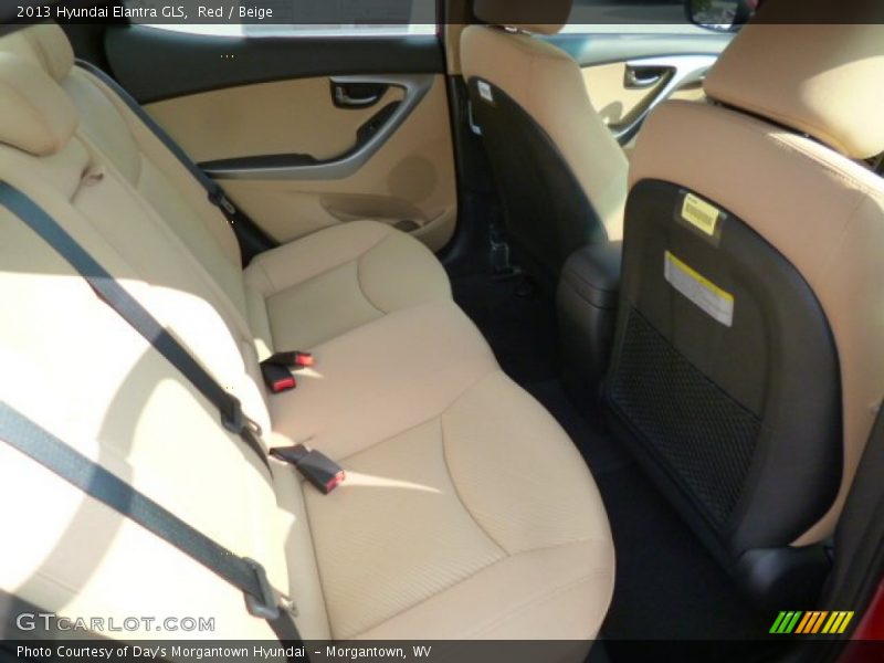 Red / Beige 2013 Hyundai Elantra GLS