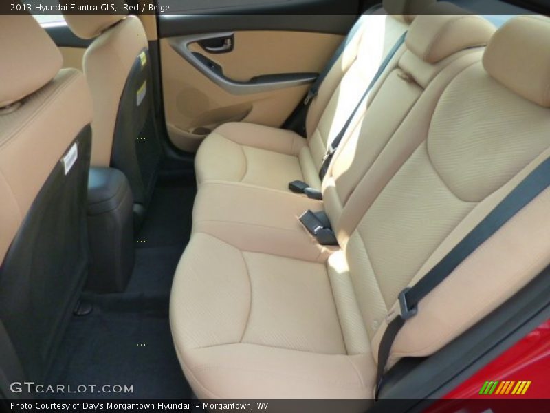 Red / Beige 2013 Hyundai Elantra GLS