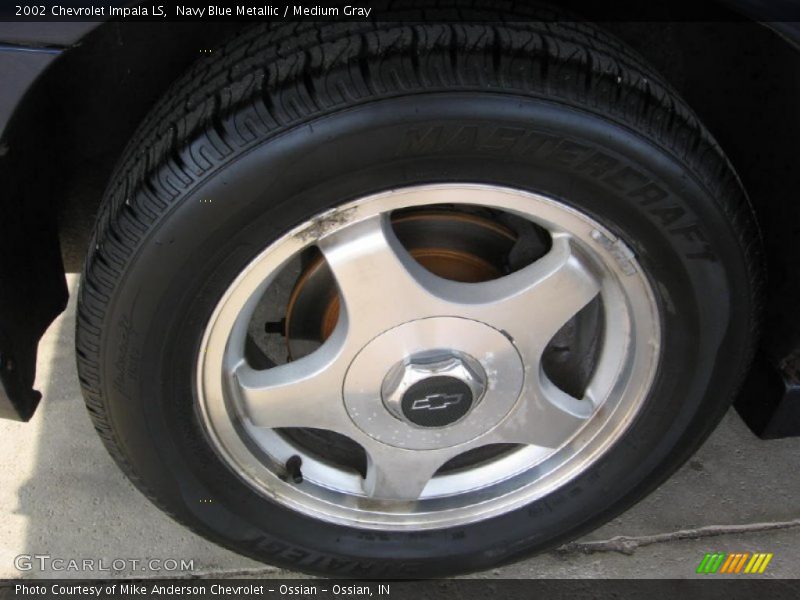 Navy Blue Metallic / Medium Gray 2002 Chevrolet Impala LS