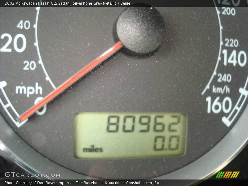 Silverstone Grey Metallic / Beige 2003 Volkswagen Passat GLS Sedan