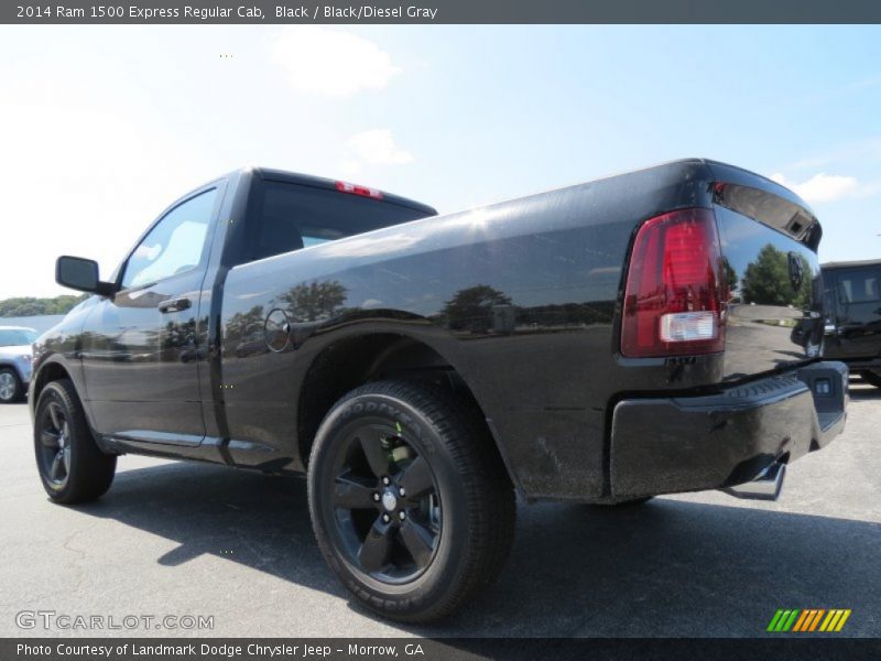 Black / Black/Diesel Gray 2014 Ram 1500 Express Regular Cab