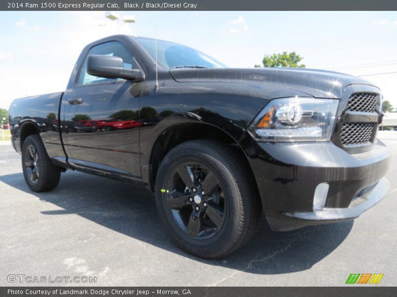 Black / Black/Diesel Gray 2014 Ram 1500 Express Regular Cab