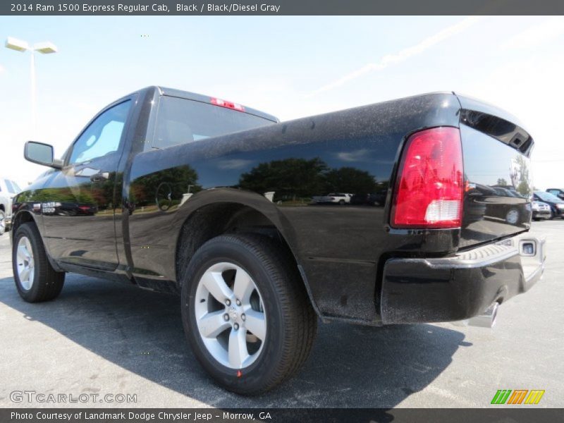 Black / Black/Diesel Gray 2014 Ram 1500 Express Regular Cab