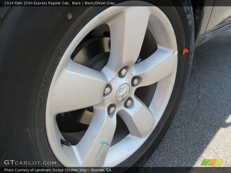 Black / Black/Diesel Gray 2014 Ram 1500 Express Regular Cab