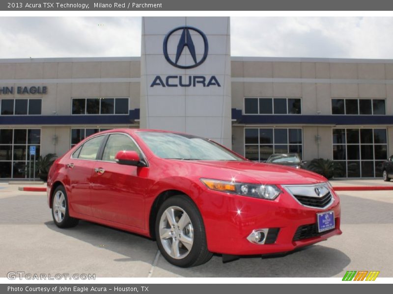 Milano Red / Parchment 2013 Acura TSX Technology