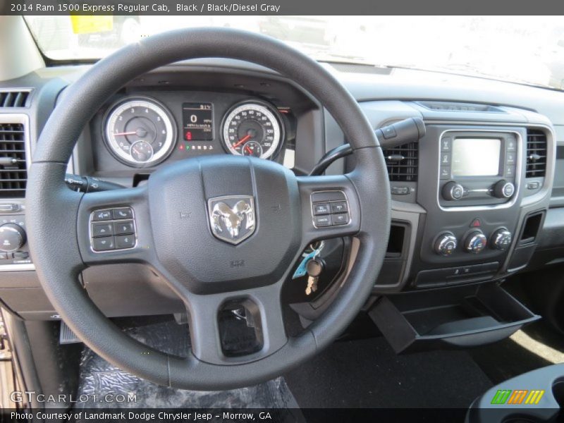 Black / Black/Diesel Gray 2014 Ram 1500 Express Regular Cab