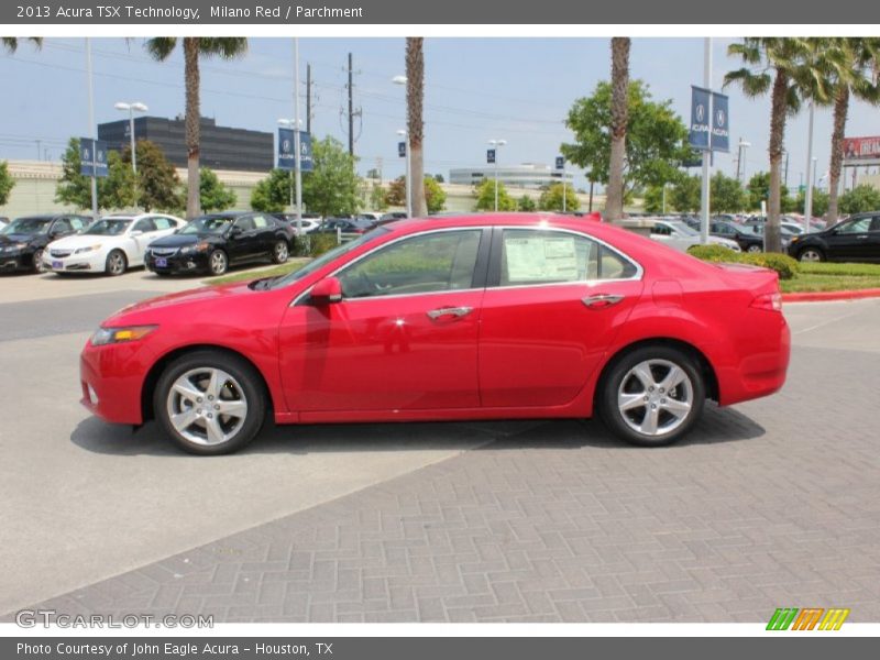 Milano Red / Parchment 2013 Acura TSX Technology