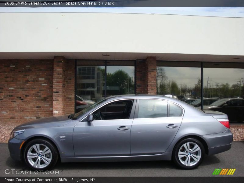 Space Grey Metallic / Black 2009 BMW 5 Series 528xi Sedan