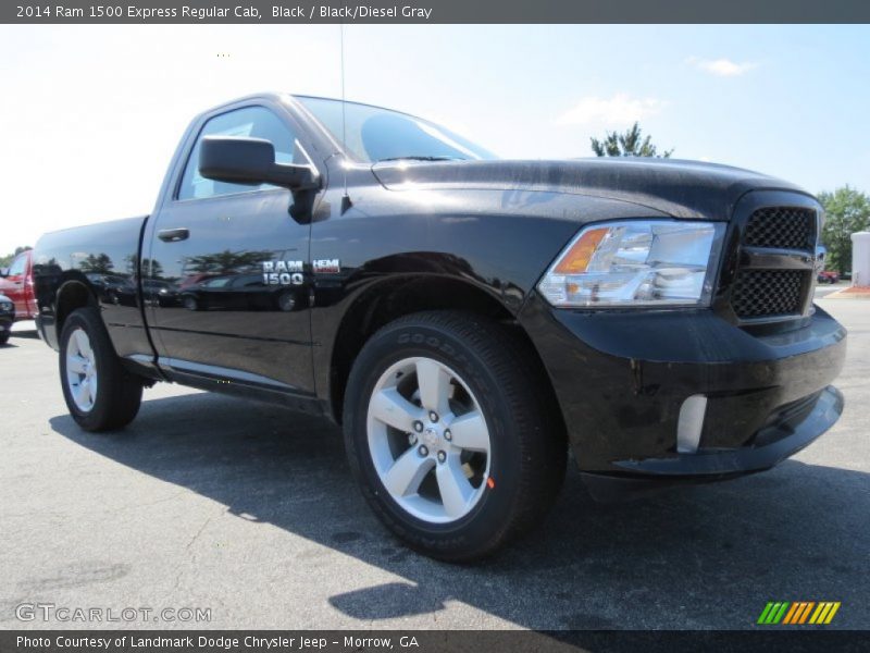 Black / Black/Diesel Gray 2014 Ram 1500 Express Regular Cab