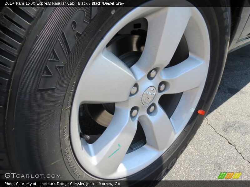 Black / Black/Diesel Gray 2014 Ram 1500 Express Regular Cab