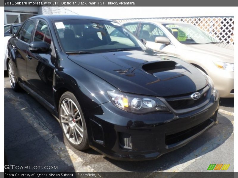 Obsidian Black Pearl / STI  Black/Alcantara 2011 Subaru Impreza WRX STi