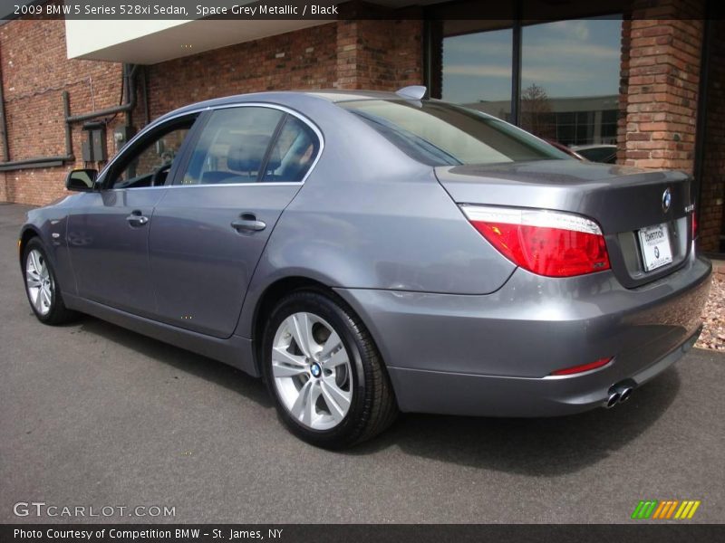 Space Grey Metallic / Black 2009 BMW 5 Series 528xi Sedan