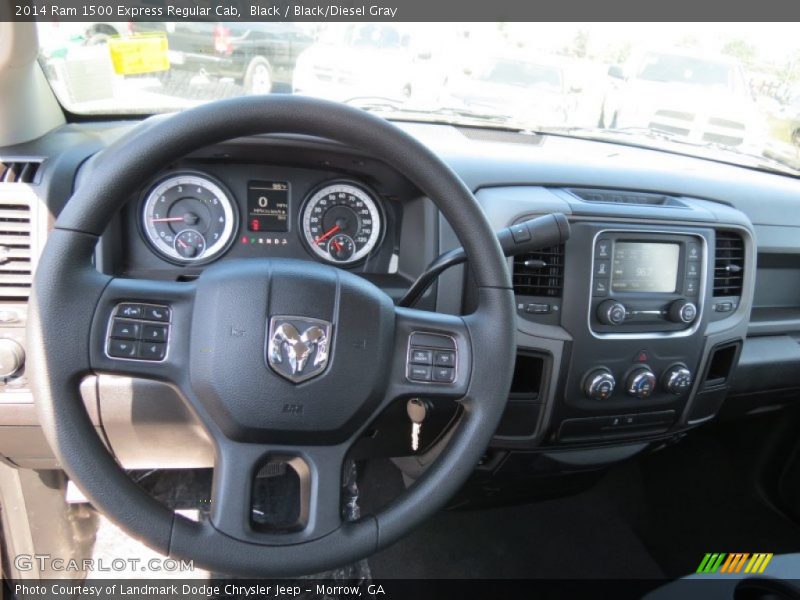 Black / Black/Diesel Gray 2014 Ram 1500 Express Regular Cab