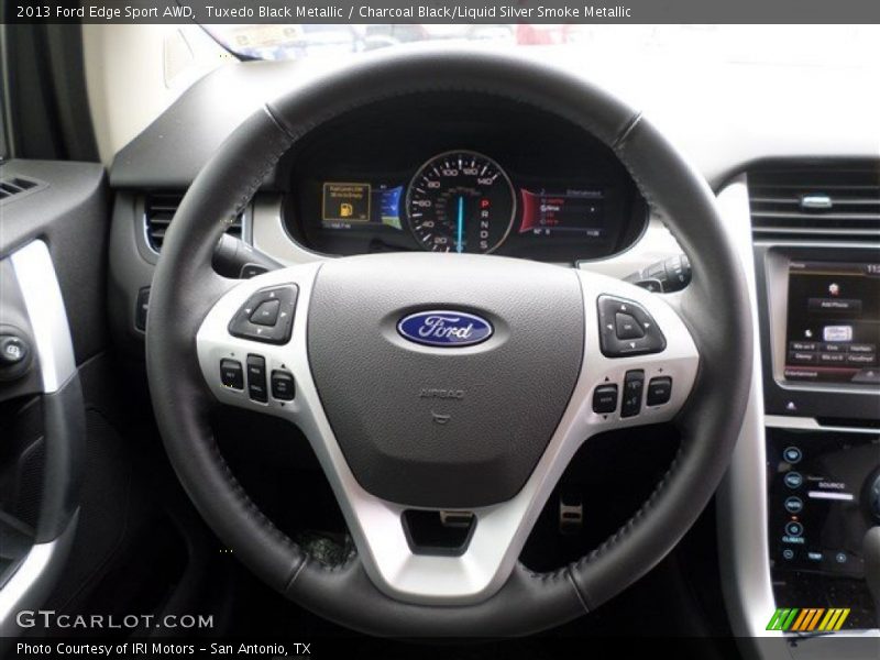 Tuxedo Black Metallic / Charcoal Black/Liquid Silver Smoke Metallic 2013 Ford Edge Sport AWD