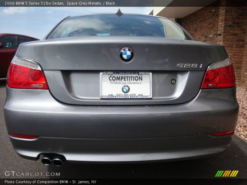 Space Grey Metallic / Black 2009 BMW 5 Series 528xi Sedan