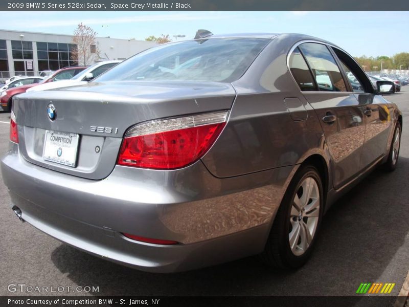 Space Grey Metallic / Black 2009 BMW 5 Series 528xi Sedan