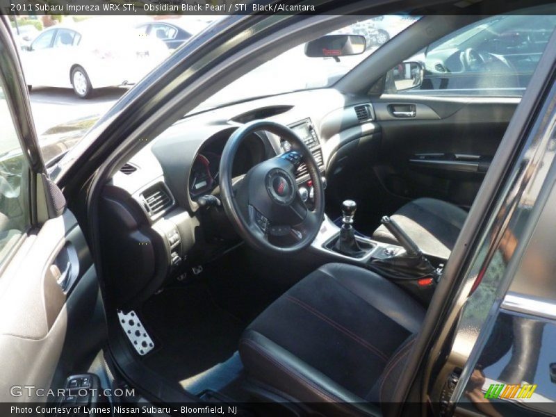 Obsidian Black Pearl / STI  Black/Alcantara 2011 Subaru Impreza WRX STi