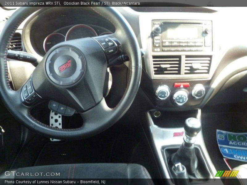 Obsidian Black Pearl / STI  Black/Alcantara 2011 Subaru Impreza WRX STi