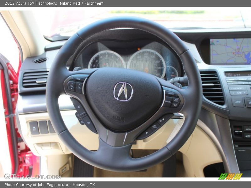 Milano Red / Parchment 2013 Acura TSX Technology