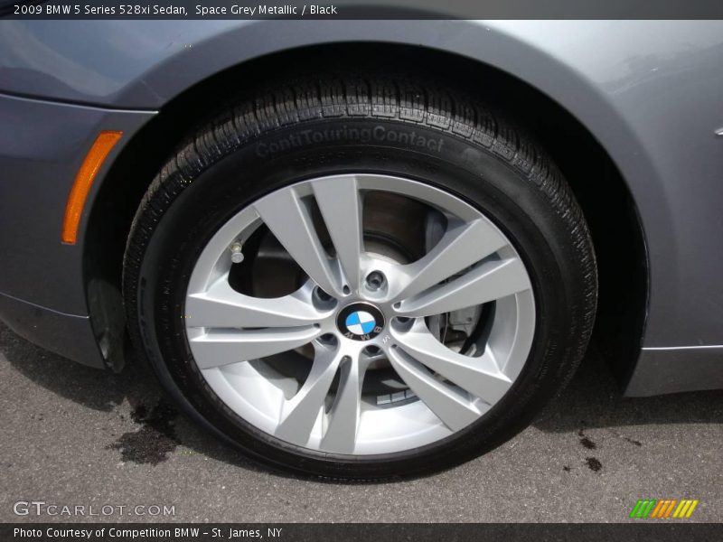 Space Grey Metallic / Black 2009 BMW 5 Series 528xi Sedan