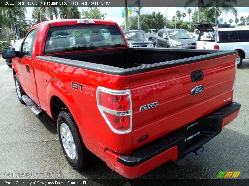 Race Red / Steel Gray 2012 Ford F150 STX Regular Cab