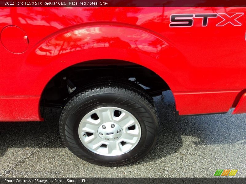 Race Red / Steel Gray 2012 Ford F150 STX Regular Cab