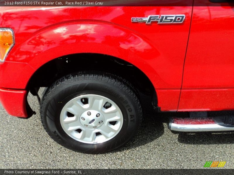 Race Red / Steel Gray 2012 Ford F150 STX Regular Cab