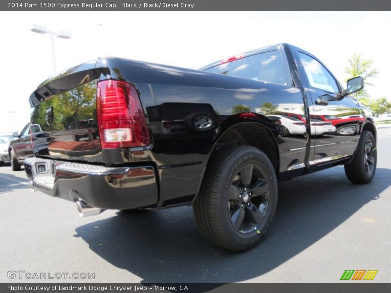 Black / Black/Diesel Gray 2014 Ram 1500 Express Regular Cab