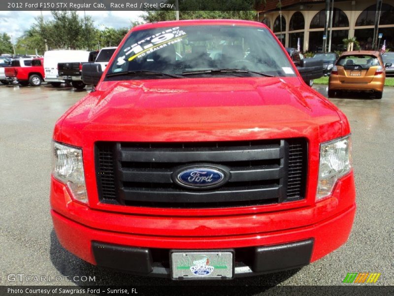 Race Red / Steel Gray 2012 Ford F150 STX Regular Cab