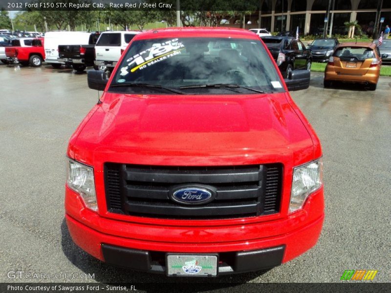 Race Red / Steel Gray 2012 Ford F150 STX Regular Cab