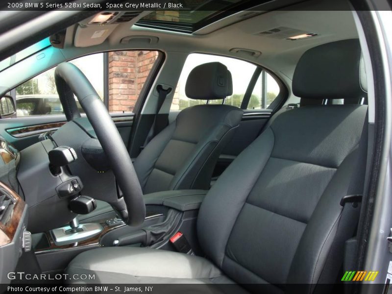 Space Grey Metallic / Black 2009 BMW 5 Series 528xi Sedan