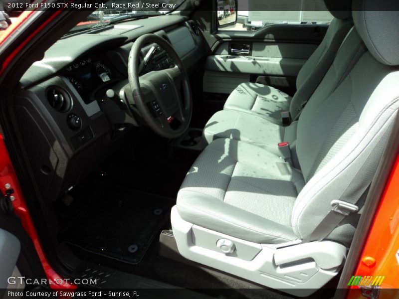 Race Red / Steel Gray 2012 Ford F150 STX Regular Cab