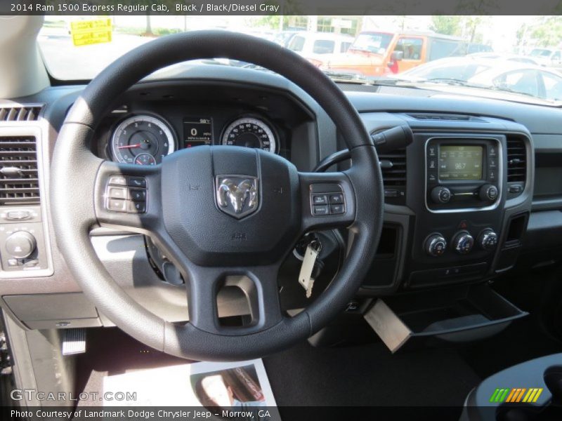 Black / Black/Diesel Gray 2014 Ram 1500 Express Regular Cab