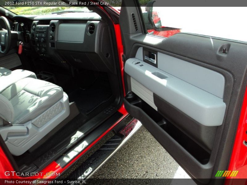 Race Red / Steel Gray 2012 Ford F150 STX Regular Cab