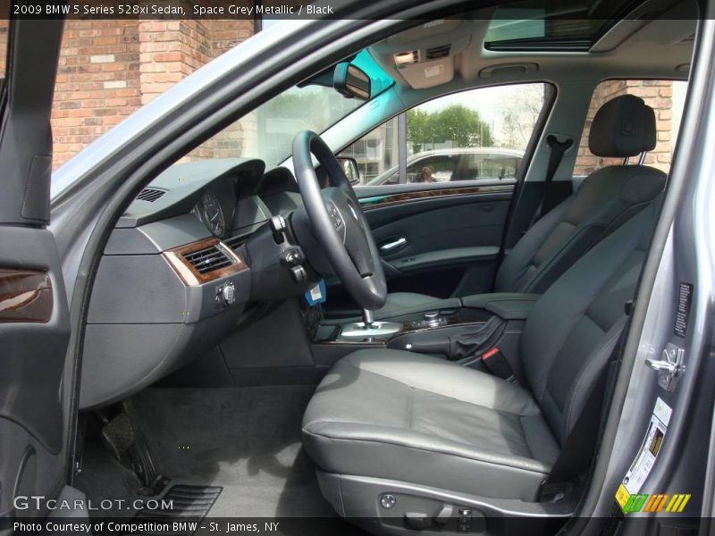 Space Grey Metallic / Black 2009 BMW 5 Series 528xi Sedan