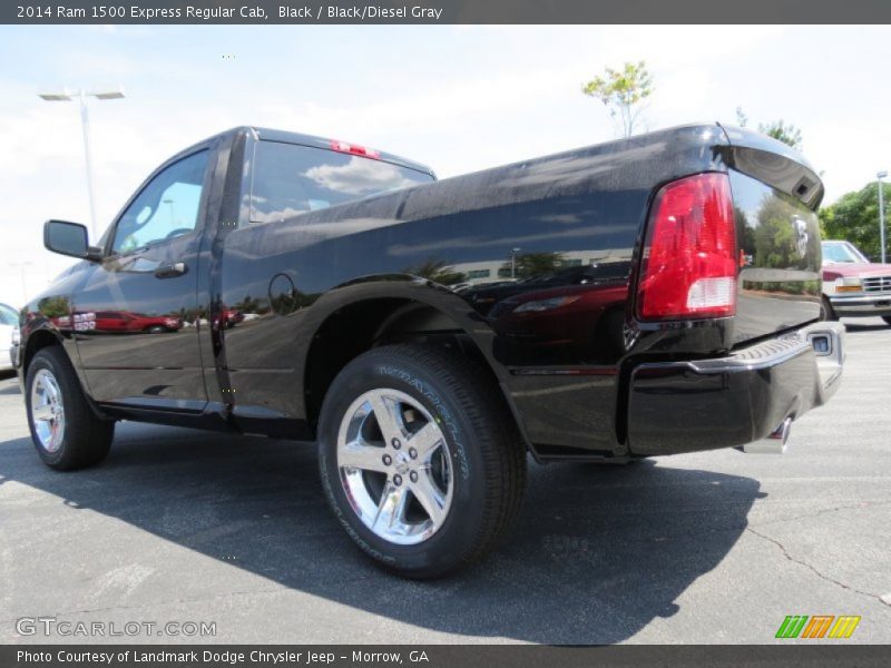 Black / Black/Diesel Gray 2014 Ram 1500 Express Regular Cab