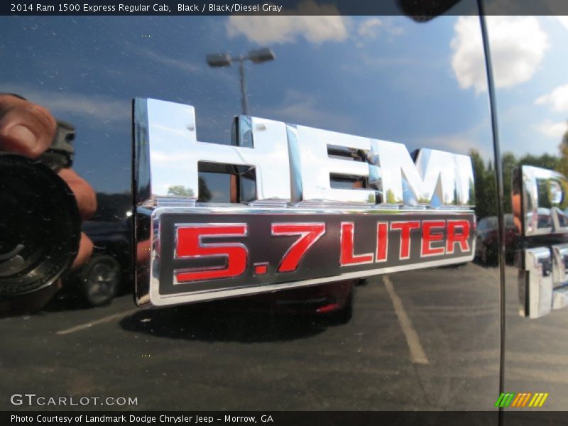 Black / Black/Diesel Gray 2014 Ram 1500 Express Regular Cab