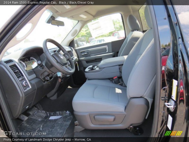 Black / Black/Diesel Gray 2014 Ram 1500 Express Regular Cab