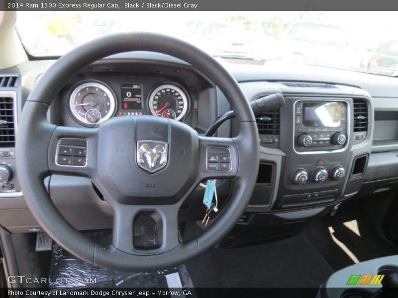 Black / Black/Diesel Gray 2014 Ram 1500 Express Regular Cab